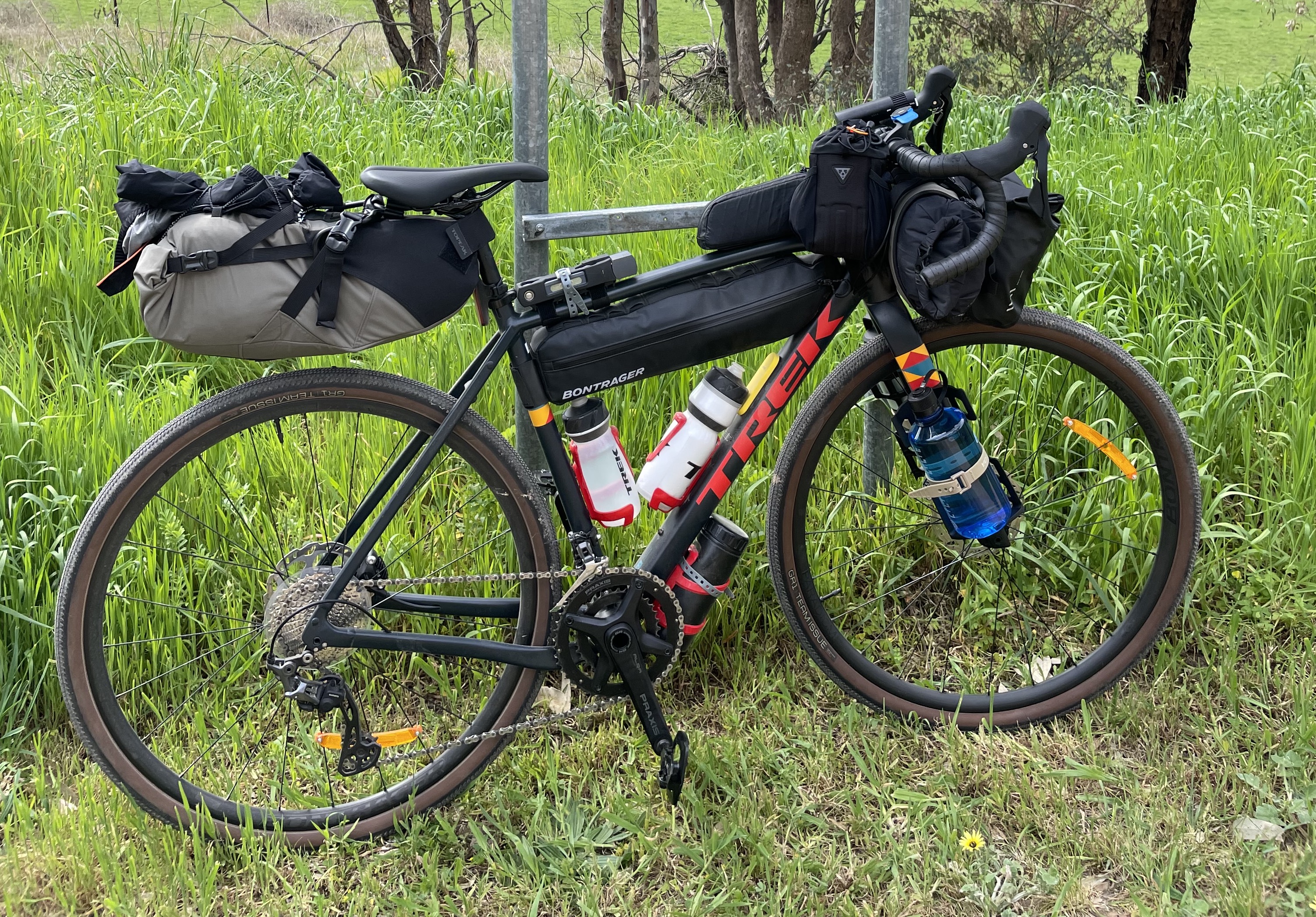 bike set up ready for bikepacking